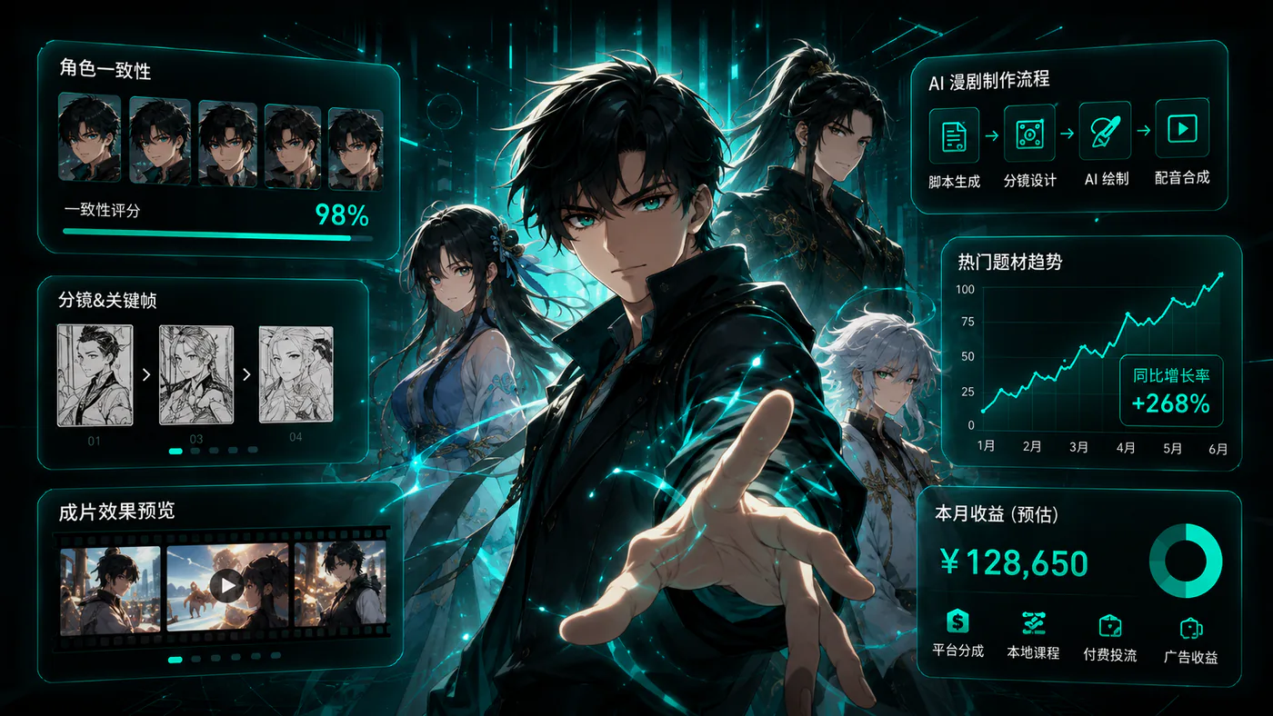 AI漫剧创作与变现课