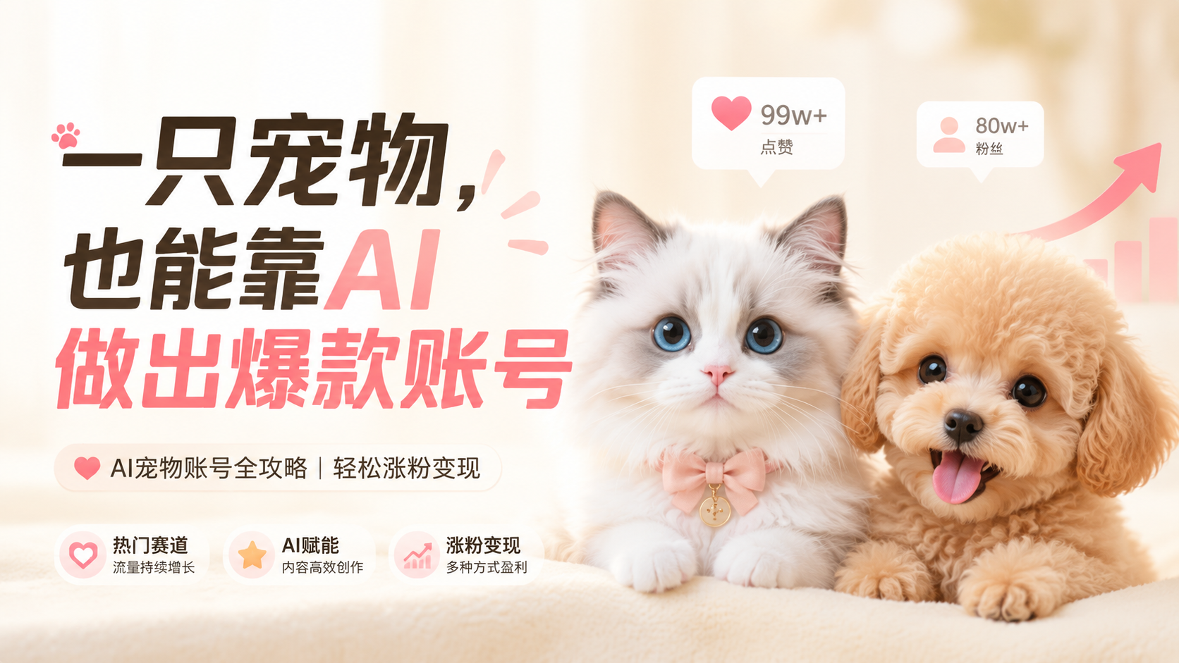 AI宠物IP账号增长课