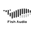 图片展示的是AI音乐和音频生成工具Fish Audio的标志。标志由多个黑色条状图形组成，排列成类似音波的形态，下方是“Fish Audio”字样。该图片位于介绍AI音乐和音频生成工具的文档中，作为其中一款工具——Fish Audio的示例，直观呈现了其品牌标识，帮助读者快速识别该工具。