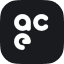 图片展示的是ACE Studio的LOGO，由三个圆环组成，中间的圆环较大，外侧两个圆环较小，颜色为灰白渐变。该LOGO位于文档介绍AI音乐和音频生成工具ACE Studio部分，与上下文紧密相关，直观呈现了ACE Studio的品牌标识，帮助用户快速识别该工具。