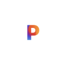 图片展示的是可画（Canva）的标志。标志由字母“P”构成，左侧为蓝色，右侧为橙色，整体简洁明快。该图片位于介绍AI工具可画的段落中，可画是文档中推荐的AI生成和设计排版结合的创作工具，适合不会设计的人快速做封面、海报和社媒图，其核心特点为AI生成和设计排版结合，不足提醒是深度图像生成能力不如专业生图工具，但成稿效率高，最佳适用场景包括小红书封面、课程海报、活动图、PPT配图、社媒模板等。