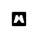 图片展示的是Freepik AI的标志。标志由一个黑色的正方形构成，正方形内嵌有一个白色的“M”形图案。该标志位于介绍Freepik AI的文档中，Freepik AI是一款素材平台结合AI生成工具，适合找插画、图片、设计元素和灵感，但商用前需注意素材授权和高级功能规则。