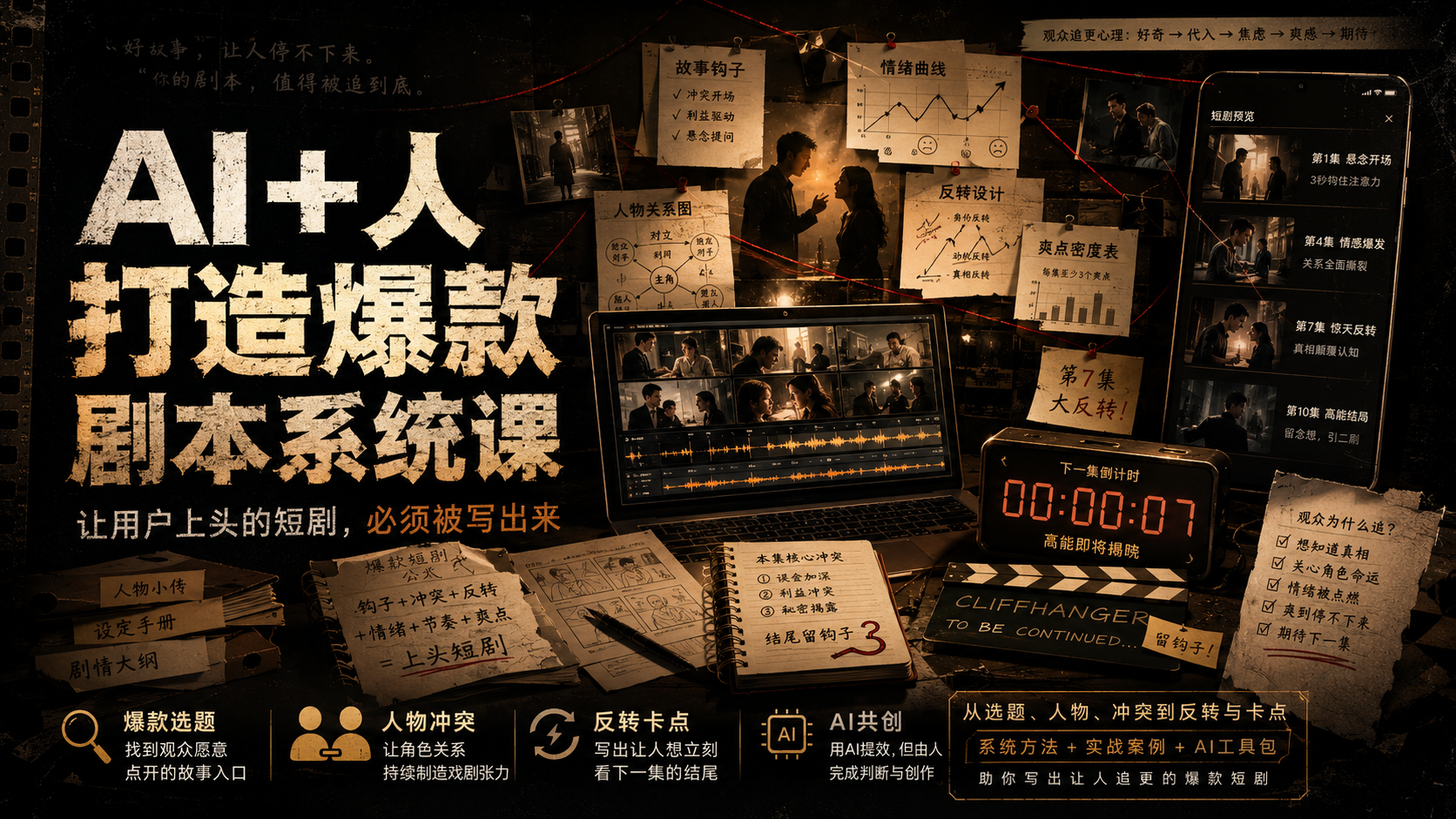 AI+人打造爆款剧本系统课
